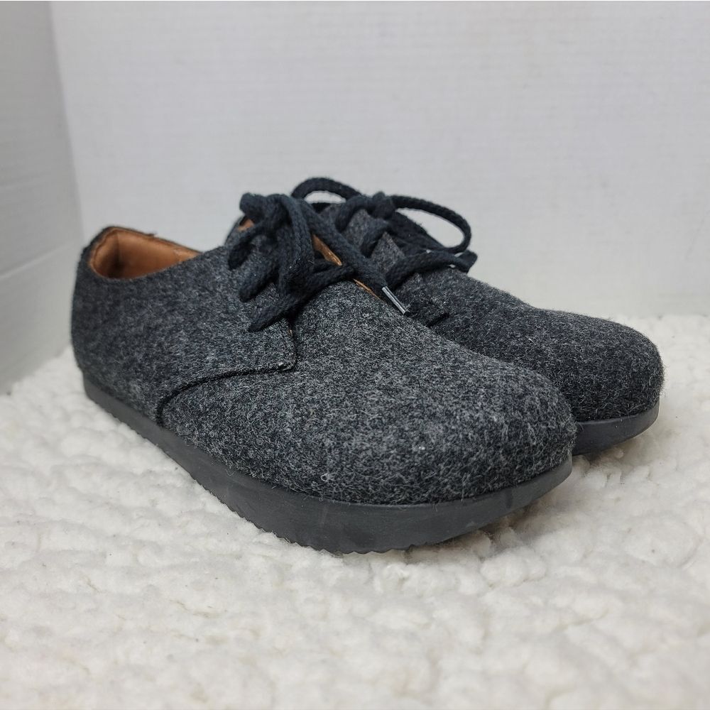 KALSO Earth Shoe Faroe Lokah Wool Oxford Gray Women’s 10 Negative Heel